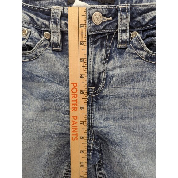 Stella in dreams Jeans Womens 9/29 Blue Bootcut Embroidered Western Bull Skull - Picture 6 of 16